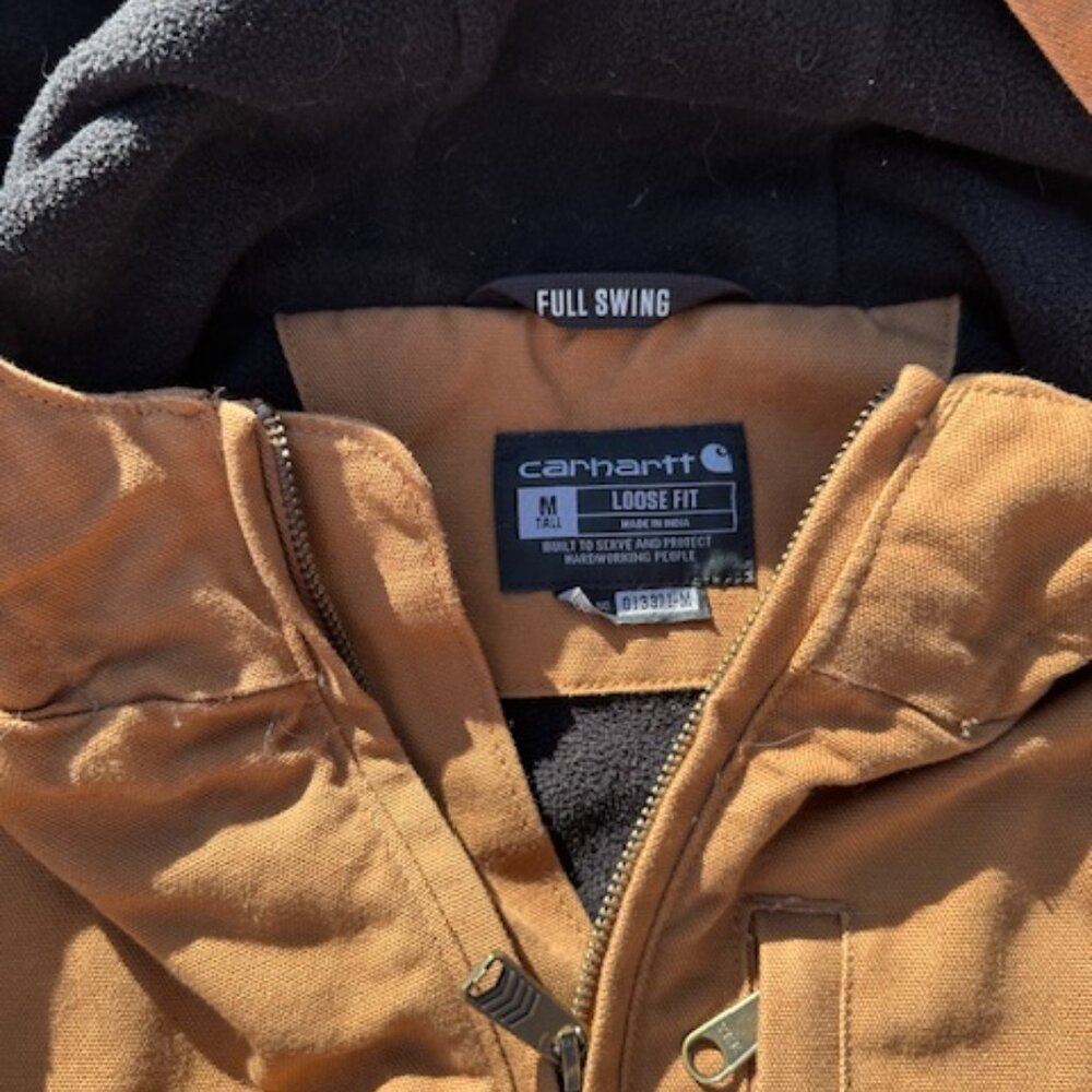 Carhartt Washed Duck Jacket - Men's M Tall - Picture 2 of 3